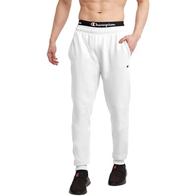 Champion Powerblend Sweats Retro Jogger Pants Pantalones Deportivos, Blanco-549314, XL para Hombre Champion Powerblend Sweats Retro Jogger Pants Pantalones Deportivos, Blanco-549314, XL para Hombre