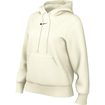 Nike Sportswear Phoenix Fleece Sudadera con Capucha Mujer, Sail/Black, HF6839-133, 2XL Nike Sportswear Phoenix Fleece Sudadera con Capucha Mujer, Sail/Black, HF6839-133, 2XL