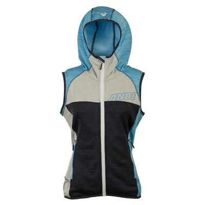 Ande QUALIDO LADY VEST Sports vest Mujer ANTRACITE/BLU ATOLLO Tamaño XL Ande QUALIDO LADY VEST Sports vest Mujer ANTRACITE/BLU ATOLLO Tamaño XL