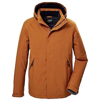 Killtec Kow 4 MN Jckt Chaqueta Funcional Impermeable para Exteriores con Capucha Desmontable, Naranja quemada, Extra-Large Hombres Killtec Kow 4 MN Jckt Chaqueta Funcional Impermeable para Exteriores con Capucha Desmontable, Naranja quemada, Extra-Large Hombres
