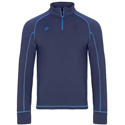 Izas ISAR Camiseta De Manga Larga, Hombre, Azul Noche/Azul Cian, S Izas ISAR Camiseta De Manga Larga, Hombre, Azul Noche/Azul Cian, S
