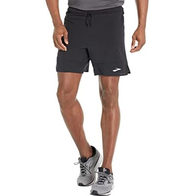 Brooks 001 High Point 7" 2-in-1 Short Shorts Hombre Black Tamaño 35 Brooks 001 High Point 7" 2-in-1 Short Shorts Hombre Black Tamaño 35