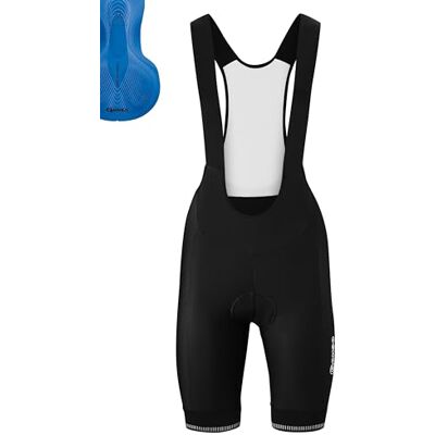 Gonso Sitivo W Bib Pantalones Cortos de Ciclismo para Mujer, con Acolchado Sitivo Blue Comfort, Alta Elasticidad de Movimiento y Goma de Silicona Antideslizante, Ajuste ceñido, Negro/Azul, Talla 34 Gonso Sitivo W Bib Pantalones Cortos de Ciclismo para Mujer, con Acolchado Sitivo Blue Comfort, Alta Elasticidad de Movimiento y Goma de Silicona Antideslizante, Ajuste ceñido, Negro/Azul, Talla 34