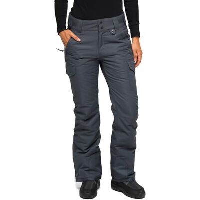 ARCTIX Snow Sports Insulated Cargo Pants Pantalones para Nieve, Mujer, Gris, Small (4-6) Long ARCTIX Snow Sports Insulated Cargo Pants Pantalones para Nieve, Mujer, Gris, Small (4-6) Long