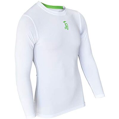 KOOKABURRA KB Compression Lite Cricket Skin Fit Top para Hombre, Hombre, W, Blanco, XL KOOKABURRA KB Compression Lite Cricket Skin Fit Top para Hombre, Hombre, W, Blanco, XL