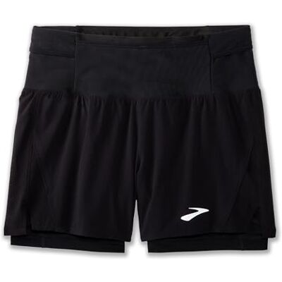 Brooks High Point 5" 2-in-1 Short 2.0 Shorts Hombre Black Tamaño 40 Brooks High Point 5" 2-in-1 Short 2.0 Shorts Hombre Black Tamaño 40