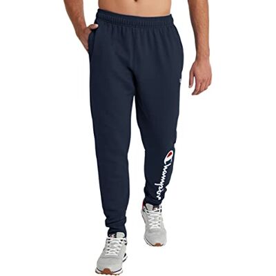 Champion Pantalones Deportivos Powerblend para Hombre, Pantalones Deportivos de Forro Polar para Hombre, Pantalones Deportivos gráficos (Regular o Grande y Alto), Azul Marino (Navy Script), XX-Large Champion Pantalones Deportivos Powerblend para Hombre, Pantalones Deportivos de Forro Polar para Hombre, Pantalones Deportivos gráficos (Regular o Grande y Alto), Azul Marino (Navy Script), XX-Large