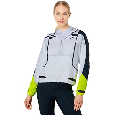 Brooks Run Visible Convertible Jacket Jacket Mujer White/Asphalt/Nightlife Tamaño 40 Brooks Run Visible Convertible Jacket Jacket Mujer White/Asphalt/Nightlife Tamaño 40