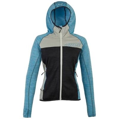 Ande QUALIDO Lady Full Zip Sweatshirt Mujer Antracite/BLU ATOLLO Tamaño L Ande QUALIDO Lady Full Zip Sweatshirt Mujer Antracite/BLU ATOLLO Tamaño L