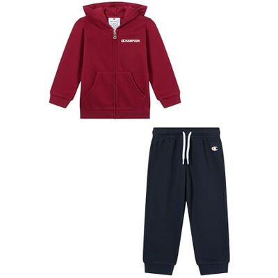 Champion Traje con capucha y cremallera completa para niño, rosso, 98 Champion Traje con capucha y cremallera completa para niño, rosso, 98