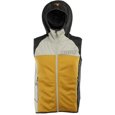 Ande QUALIDO VEST Sports vest Hombre GOLD/ANTRACITE Tamaño S Ande QUALIDO VEST Sports vest Hombre GOLD/ANTRACITE Tamaño S