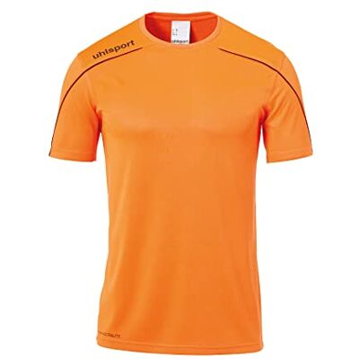 uhlsport Stream 22 Shirt Shortsleeved Camiseta De Entrenamiento, Hombre, Naranja Fluor/Negro, 164 uhlsport Stream 22 Shirt Shortsleeved Camiseta De Entrenamiento, Hombre, Naranja Fluor/Negro, 164