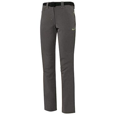 Izas Torla Pantalones Trekking, Mujer, Gris Oscuro/Verde Vivo, L Izas Torla Pantalones Trekking, Mujer, Gris Oscuro/Verde Vivo, L