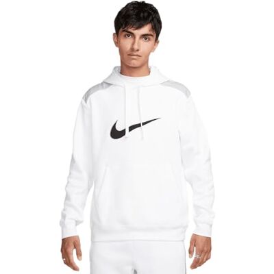 Nike M NSW SP FLC Hoodie BB Sweatshirt Hombre White/LT Smoke Grey Tamaño XL Nike M NSW SP FLC Hoodie BB Sweatshirt Hombre White/LT Smoke Grey Tamaño XL