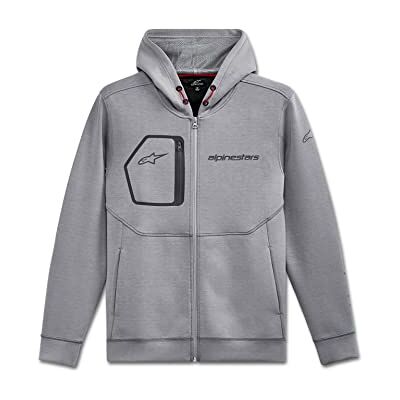 Alpinestars , Convex Tech Fleece, Sudadera con Capucha Y Cremallera, Brezo Gris, L, Hombre Alpinestars , Convex Tech Fleece, Sudadera con Capucha Y Cremallera, Brezo Gris, L, Hombre