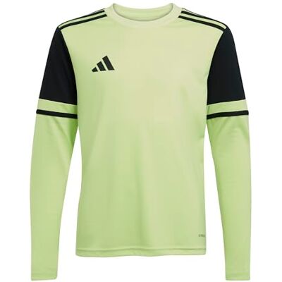 Adidas Unisex niños Squadra25 Goalkeeper Jersey Long Sleeve Kids Shirt, Pulse Lime/Black, 7-8 Years Adidas Unisex niños Squadra25 Goalkeeper Jersey Long Sleeve Kids Shirt, Pulse Lime/Black, 7-8 Years