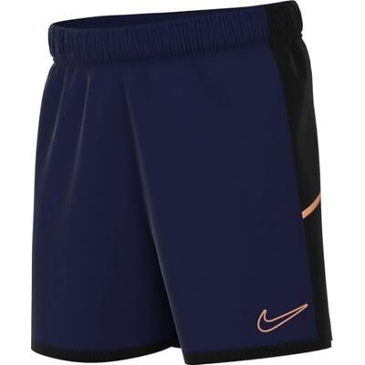 Nike Academy Pantalón Corto De Fútbol Dri-Fit De 18 Cm Niño/A, Blue Void/Black/Orange Pulse, -492, XS Nike Academy Pantalón Corto De Fútbol Dri-Fit De 18 Cm Niño/A, Blue Void/Black/Orange Pulse, -492, XS