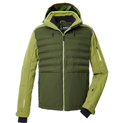Killtec Hombre Chaqueta híbrida/acolchada con capucha con cremallera y protección contra la nieve KSW 72 MN SKI JCKT, waldgrün, M, Killtec Hombre Chaqueta híbrida/acolchada con capucha con cremallera y protección contra la nieve KSW 72 MN SKI JCKT, waldgrün, M,