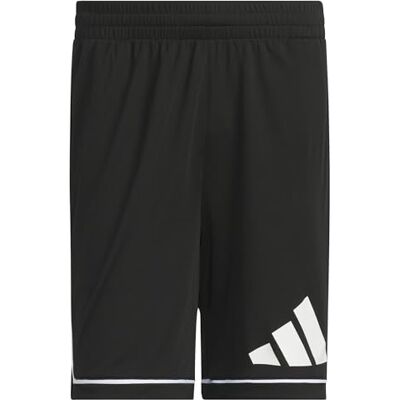 Adidas Hombre Basketball Badge of Sport Short Shorts, Black/White, M 5 Inch Adidas Hombre Basketball Badge of Sport Short Shorts, Black/White, M 5 Inch
