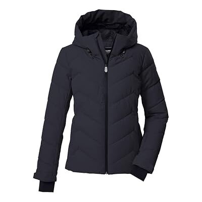 Killtec Mujer Chaqueta de esquí/chaqueta acolchada/chaqueta funcional con aspecto de plumón, capucha y protección contra la nieve KSW 31 WMN SKI QLTD JCKT, schwarz blau, 46, Killtec Mujer Chaqueta de esquí/chaqueta acolchada/chaqueta funcional con aspecto de plumón, capucha y protección contra la nieve KSW 31 WMN SKI QLTD JCKT, schwarz blau, 46,