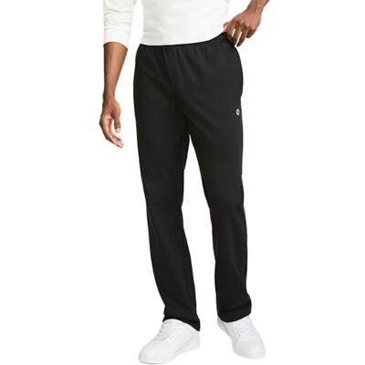 Champion Pantalones para Hombre, Pantalones Ligeros con Dobladillo Abierto para Hombre, Pantalones de Jersey (reg. o Grande y Alto), Logotipo de Parche C Negro, 4X-Large Grandes Champion Pantalones para Hombre, Pantalones Ligeros con Dobladillo Abierto para Hombre, Pantalones de Jersey (reg. o Grande y Alto), Logotipo de Parche C Negro, 4X-Large Grandes