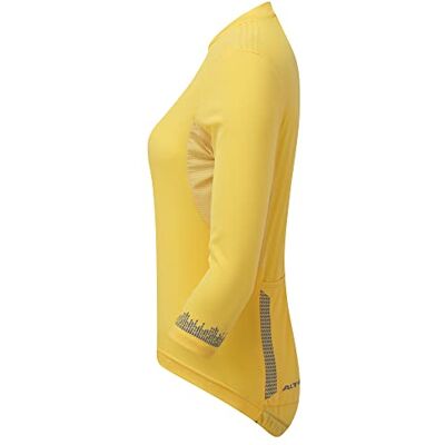 Altura All Roads-Camiseta de Ciclismo de Manga Tricoto Corta, Mujer, Amarillo, M Altura All Roads-Camiseta de Ciclismo de Manga Tricoto Corta, Mujer, Amarillo, M