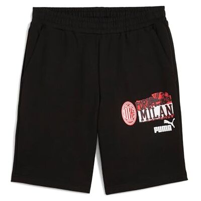 PUMA A.C. Milan FtblNRGY Pantalones de Fútbol y Entrenamiento, Pantalones Cortos Deportivos, Producto Oficial, Adulto, Negro, XS PUMA A.C. Milan FtblNRGY Pantalones de Fútbol y Entrenamiento, Pantalones Cortos Deportivos, Producto Oficial, Adulto, Negro, XS