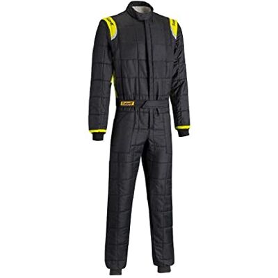 Omp Traje DE Carreras Negro-Amarillo Fluo FIA8856-2018 Challenge TS-2 Talla 54 Omp Traje DE Carreras Negro-Amarillo Fluo FIA8856-2018 Challenge TS-2 Talla 54