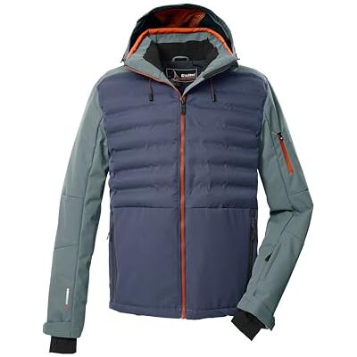 Killtec Hombre Chaqueta híbrida/acolchada con capucha con cremallera y protección contra la nieve KSW 72 MN SKI JCKT, nachtblau, M, Killtec Hombre Chaqueta híbrida/acolchada con capucha con cremallera y protección contra la nieve KSW 72 MN SKI JCKT, nachtblau, M,
