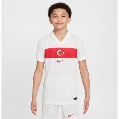 Nike Turquía 2024/25 Estadio Camiseta de Fútbol para Niños - Blanco L Nike Turquía 2024/25 Estadio Camiseta de Fútbol para Niños - Blanco L