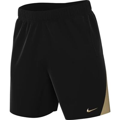 Nike M Nk DF Strk Short Kz Pantalón, Negro/Negro/Jersey Gold/Metallic Gold, 46 para Hombre Nike M Nk DF Strk Short Kz Pantalón, Negro/Negro/Jersey Gold/Metallic Gold, 46 para Hombre