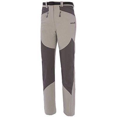 Izas Astrid Pantalones Trekking, Mujer, Gris/Gris Oscuro, L Izas Astrid Pantalones Trekking, Mujer, Gris/Gris Oscuro, L