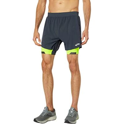Brooks 211405044 Run Visible 5" 2-in-1 Short Shorts Hombre Asphalt/Nightlife Tamaño 25 Brooks 211405044 Run Visible 5" 2-in-1 Short Shorts Hombre Asphalt/Nightlife Tamaño 25