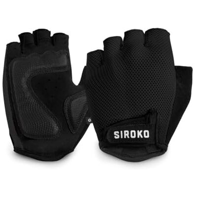 SIROKO Guantes Ciclismo Aero Hombre y Mujer Alcolchados Ligeros y Transpirables SIROKO Guantes Ciclismo Aero Hombre y Mujer Alcolchados Ligeros y Transpirables