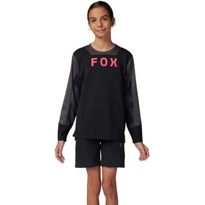 Fox Racing Maillot de Ciclismo de Manga Larga Fox Junior Defend Taunt Negro Ys Camiseta, S Unisex niños Fox Racing Maillot de Ciclismo de Manga Larga Fox Junior Defend Taunt Negro Ys Camiseta, S Unisex niños