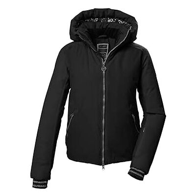 Killtec Mujer Chaqueta de esquí/chaqueta funcional con capucha con cremallera y protección contra la nieve con cremallera KSW 103 WMN SKI JCKT, schwarz, 36, Killtec Mujer Chaqueta de esquí/chaqueta funcional con capucha con cremallera y protección contra la nieve con cremallera KSW 103 WMN SKI JCKT, schwarz, 36,