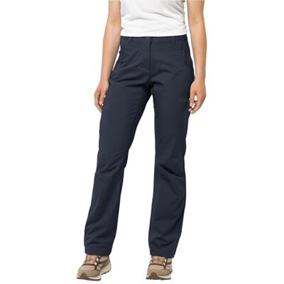 Jack Wolfskin Pantalones Active Track Mujer W Pantalones de Senderismo, Azul Noche, 46 (EU), Noche Azul, 46 Jack Wolfskin Pantalones Active Track Mujer W Pantalones de Senderismo, Azul Noche, 46 (EU), Noche Azul, 46