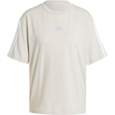 Adidas Mujer Essentials 3-Stripes Boyfriend Shirt, Wonder Alumina/White, XXL Adidas Mujer Essentials 3-Stripes Boyfriend Shirt, Wonder Alumina/White, XXL