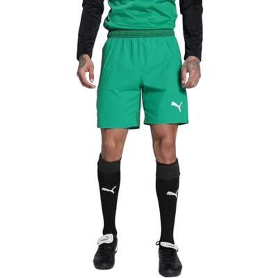 PUMA Teamfinal Shorts, Pantalón corto Unisex adulto, Sport Green- White-power Green, S PUMA Teamfinal Shorts, Pantalón corto Unisex adulto, Sport Green- White-power Green, S