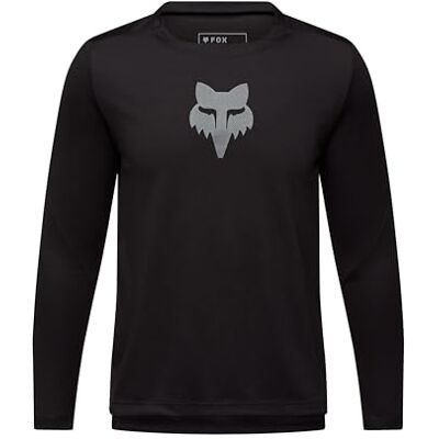 Fox Racing Ranger Long Sleeve Fox Head Jerseys, Jóvenes Hombre, Negro, YS Fox Racing Ranger Long Sleeve Fox Head Jerseys, Jóvenes Hombre, Negro, YS