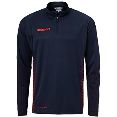 uhlsport Score 1/4 Zip Chándal con Cremallera 1/4, Hombre, Marino/Rojo Fluor, 128 uhlsport Score 1/4 Zip Chándal con Cremallera 1/4, Hombre, Marino/Rojo Fluor, 128