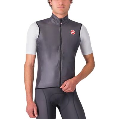 CASTELLI Chaleco Aria: chaleco cortavientos ligero y transpirable para ciclismo CASTELLI Chaleco Aria: chaleco cortavientos ligero y transpirable para ciclismo