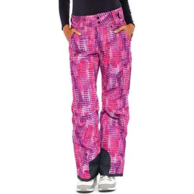 ARCTIX Pantalones de Nieve aislados para Mujer, Estampado de Ventanas, Morado, Talla S/Regular ARCTIX Pantalones de Nieve aislados para Mujer, Estampado de Ventanas, Morado, Talla S/Regular