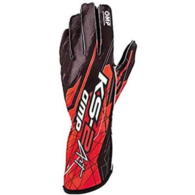 Omp Ks-2 Art Guantes para Niño Negro/Rojo Talla 5 Omp Ks-2 Art Guantes para Niño Negro/Rojo Talla 5