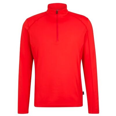 Ziener Jersey de esquí JELANO-Z para Hombre, Capa Intermedia, Camiseta Funcional cálido, elástico, Reciclado, Rojo, 54 Ziener Jersey de esquí JELANO-Z para Hombre, Capa Intermedia, Camiseta Funcional cálido, elástico, Reciclado, Rojo, 54