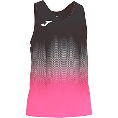 Joma , Elite VII, Camiseta Running sin Mangas, Niños, Negro Rosa flúor, 4XS-3XS Joma , Elite VII, Camiseta Running sin Mangas, Niños, Negro Rosa flúor, 4XS-3XS