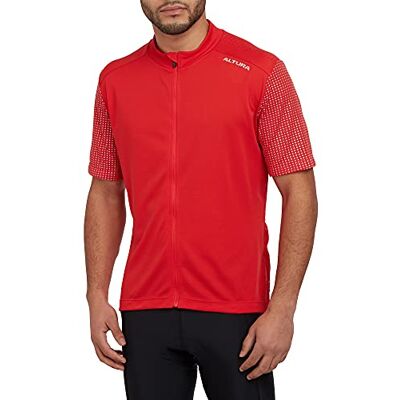 Altura Maillot de Manga Corta para Hombre, Color Rojo, L Altura Maillot de Manga Corta para Hombre, Color Rojo, L