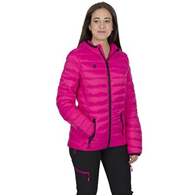 Izas Musa Chaqueta De Plumas, Mujer, Fuxia/Negro, L Izas Musa Chaqueta De Plumas, Mujer, Fuxia/Negro, L