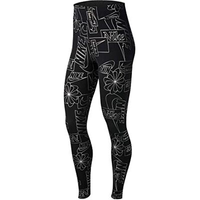 Nike Sportswear Icon Clash HW Tight AOP Leotardos, Mujer, Negro, XX-Large Nike Sportswear Icon Clash HW Tight AOP Leotardos, Mujer, Negro, XX-Large