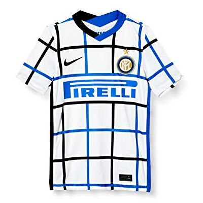 Nike Inter Y NK BRT Stad JSY SS AW T-Shirt, Unisex niños, White/Black Full Sponsor, M Nike Inter Y NK BRT Stad JSY SS AW T-Shirt, Unisex niños, White/Black Full Sponsor, M